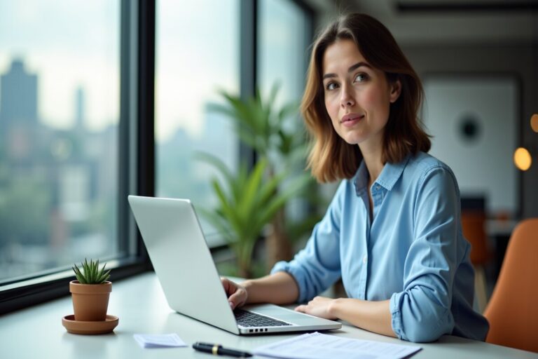 Gérante d'entreprise exerçant en BNC